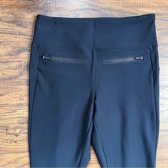 Athleta • Stellar Crop Pant black pull-on ankle stretch zipper pockets travel - Picture 4 of 13